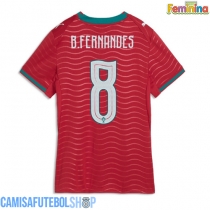 Camisa de time de futebol Portugal Bruno Fernandes #8 Replicas 1º Equipamento Feminina Mundo 2026 Manga Curta